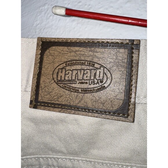 NWT Deadstock Vintage Harvard Jeans USA Mens Khaki Chino Pants 34X30.5 See Pics - Picture 16 of 16